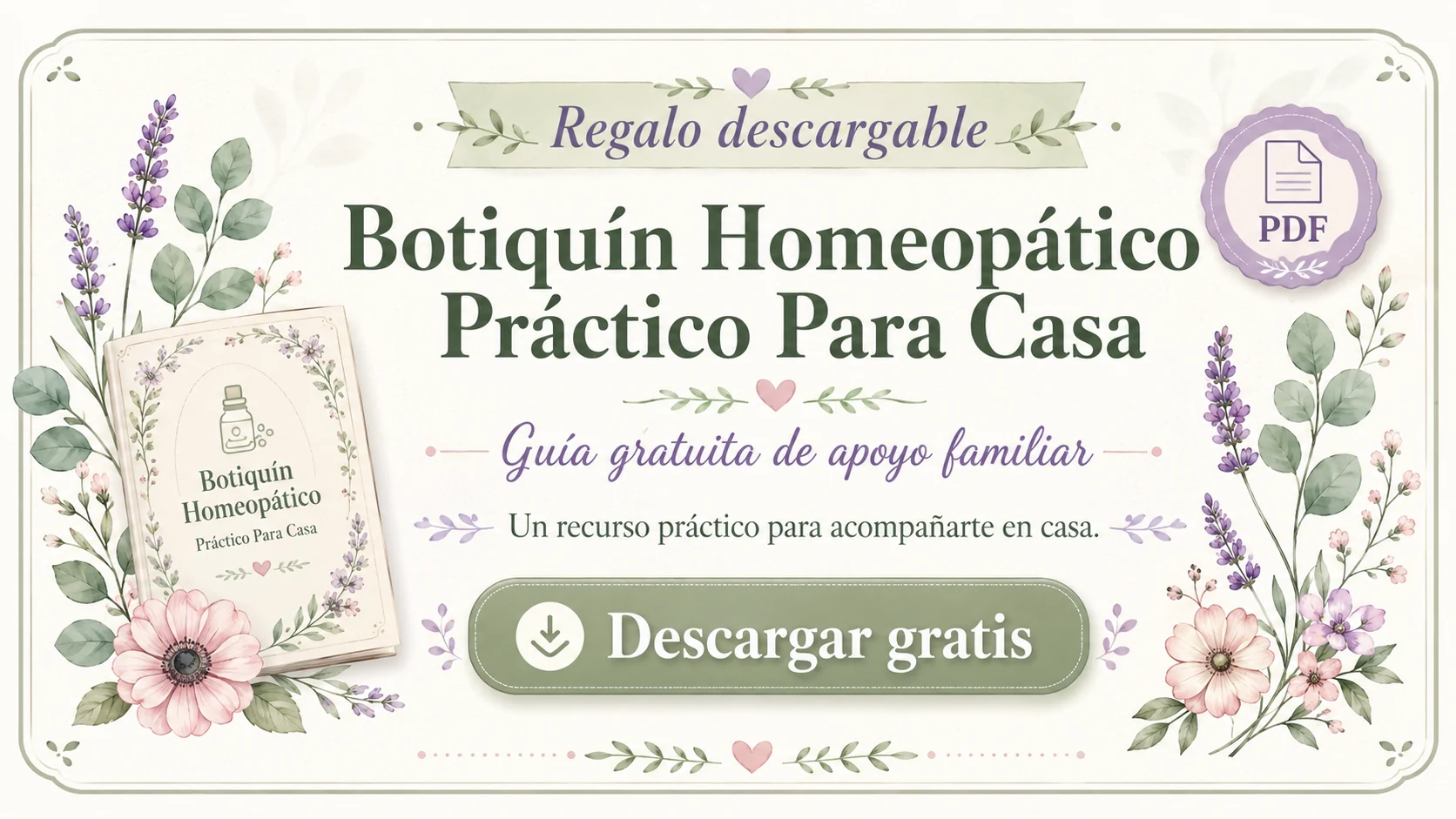 Banner Botiquín Homeopático Práctico Para Casa